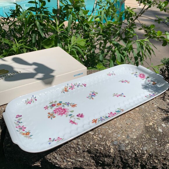 Vtg Rare Bernardaud Limoges French Long Plate - Picture 2 of 13